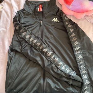 Black Kappa Track Zip-Up